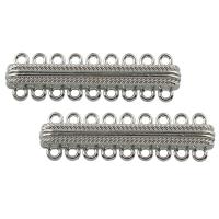 Zinc Alloy Magnetic Clasp, platinum color plated , lead & nickel free Approx 2mm 