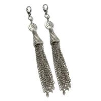 Zinc Alloy Chain Fringe, with Iron, antique silver color plated, lead & nickel free Approx 3mm 