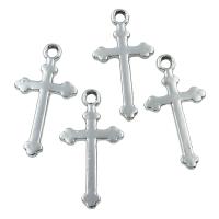 Zinc Alloy Cross Pendants, platinum color plated, lead & cadmium free 
