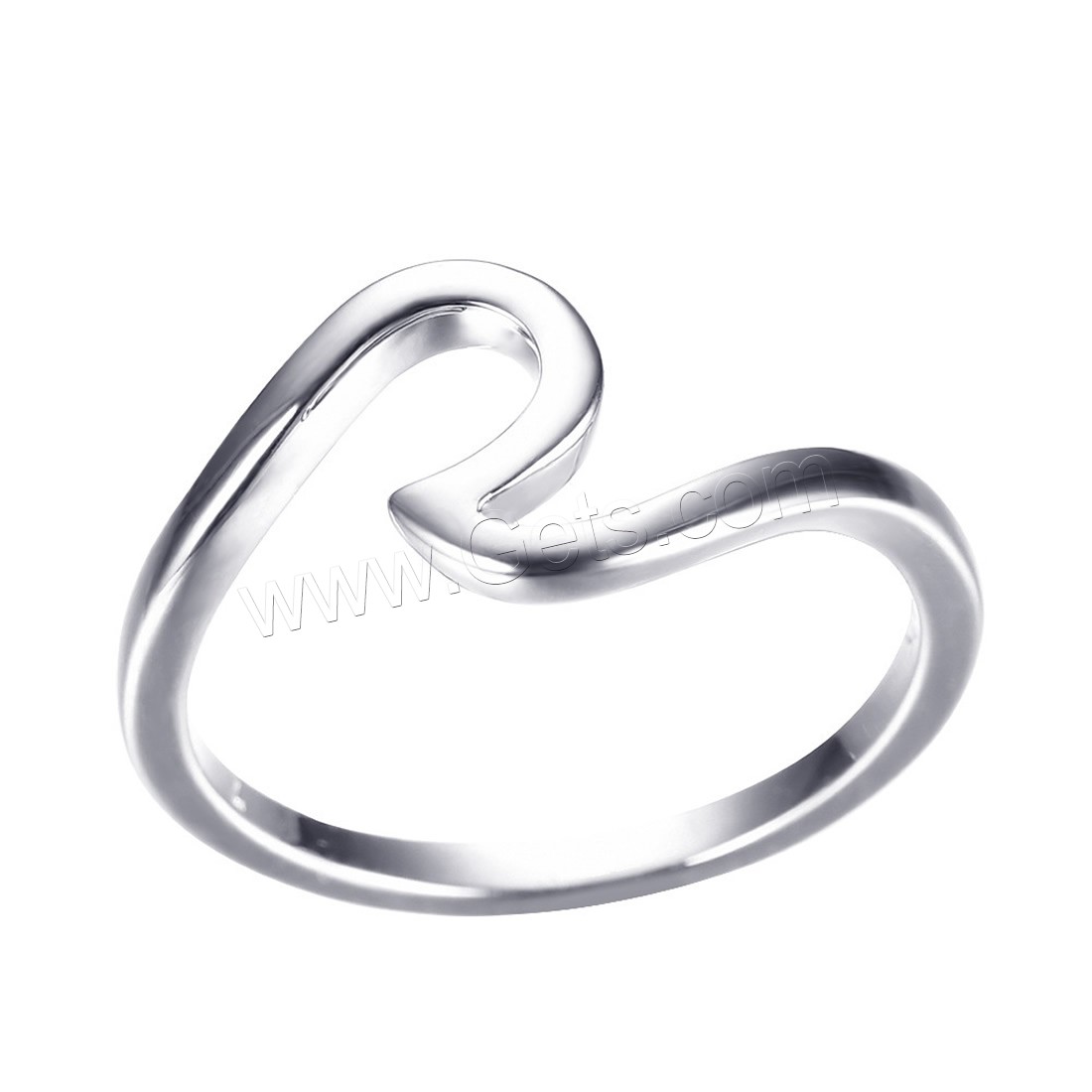 Sterling Silver Finger Ring, Zinc Alloy, different size for choice & for woman, 10mm,1.7mm, Sold By PC