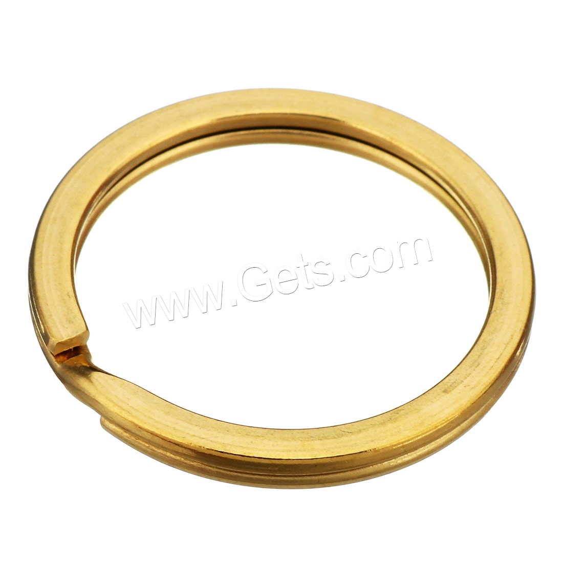 Stainless Steel Key Clasp, Donut, gold color plated, different size for choice, Sold By PC