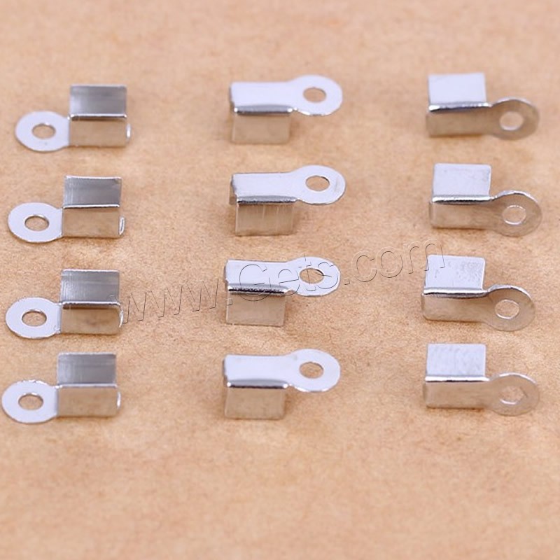 Iron Cord Tips, plated, different size for choice, more colors for choice, lead & cadmium free, Hole:Approx 1.2-1.5mm, 1000PCs/Bag, Sold By Bag
