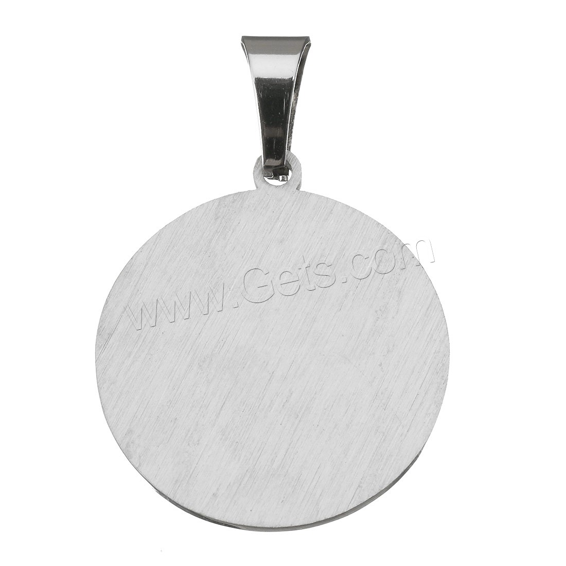Enamel Stainless Steel Pendant, Flat Round, ying yang & different size for choice, original color, Hole:Approx 5x8mm, Sold By PC