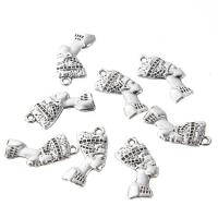 Character Shaped Zinc Alloy Pendants, Face, antique silver color plated, lead & cadmium free Approx 1mm 