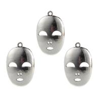Zinc Alloy Jewelry Pendants, Mask, antique silver color plated, lead & cadmium free Approx 1mm 