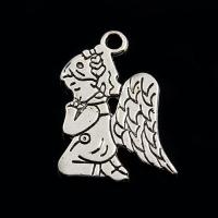 Zinc Alloy Jewelry Pendants, Angel, antique silver color plated, lead & cadmium free Approx 1mm 