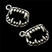 Zinc Alloy Jewelry Pendants, Tooth, antique silver color plated, lead & cadmium free Approx 1mm 