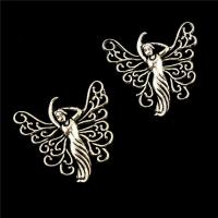 Character Shaped Zinc Alloy Pendants, Girl, antique silver color plated, lead & cadmium free 