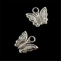 Zinc Alloy Animal Pendants, Butterfly, antique silver color plated, lead & cadmium free Approx 1mm 
