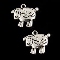 Zinc Alloy Animal Pendants, Sheep, antique silver color plated, lead & cadmium free Approx 1mm 