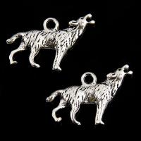 Zinc Alloy Animal Pendants, Wolf, antique silver color plated, lead & cadmium free Approx 1mm 