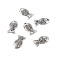 Zinc Alloy Animal Pendants, Fish, antique silver color plated, lead & cadmium free Approx 1mm 