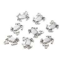 Zinc Alloy Animal Pendants, Crab, antique silver color plated, lead & cadmium free Approx 1mm 