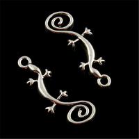 Zinc Alloy Animal Pendants, Gecko, antique silver color plated, lead & cadmium free Approx 1mm 