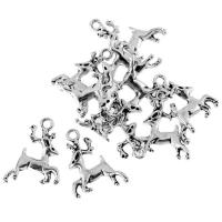 Zinc Alloy Animal Pendants, Deer, antique silver color plated, lead & cadmium free Approx 1mm 