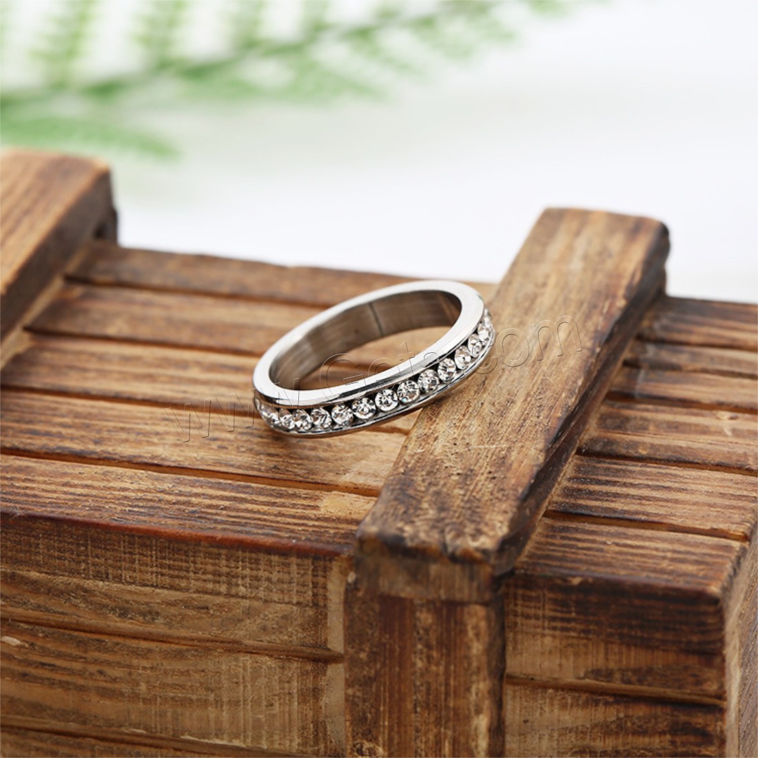 Нержавеющая сталь Rhinestone палец кольцо, нержавеющая сталь, Другое покрытие, Мужская & разный размер для выбора & со стразами, Много цветов для выбора, продается PC