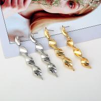 Zinc Alloy Drop Earring, stainless steel post pin, plated, for woman lead & cadmium free, 85mm 