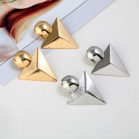 Zinc Alloy Stud Earring, stainless steel post pin, plated, for woman lead & cadmium free, 55mm 