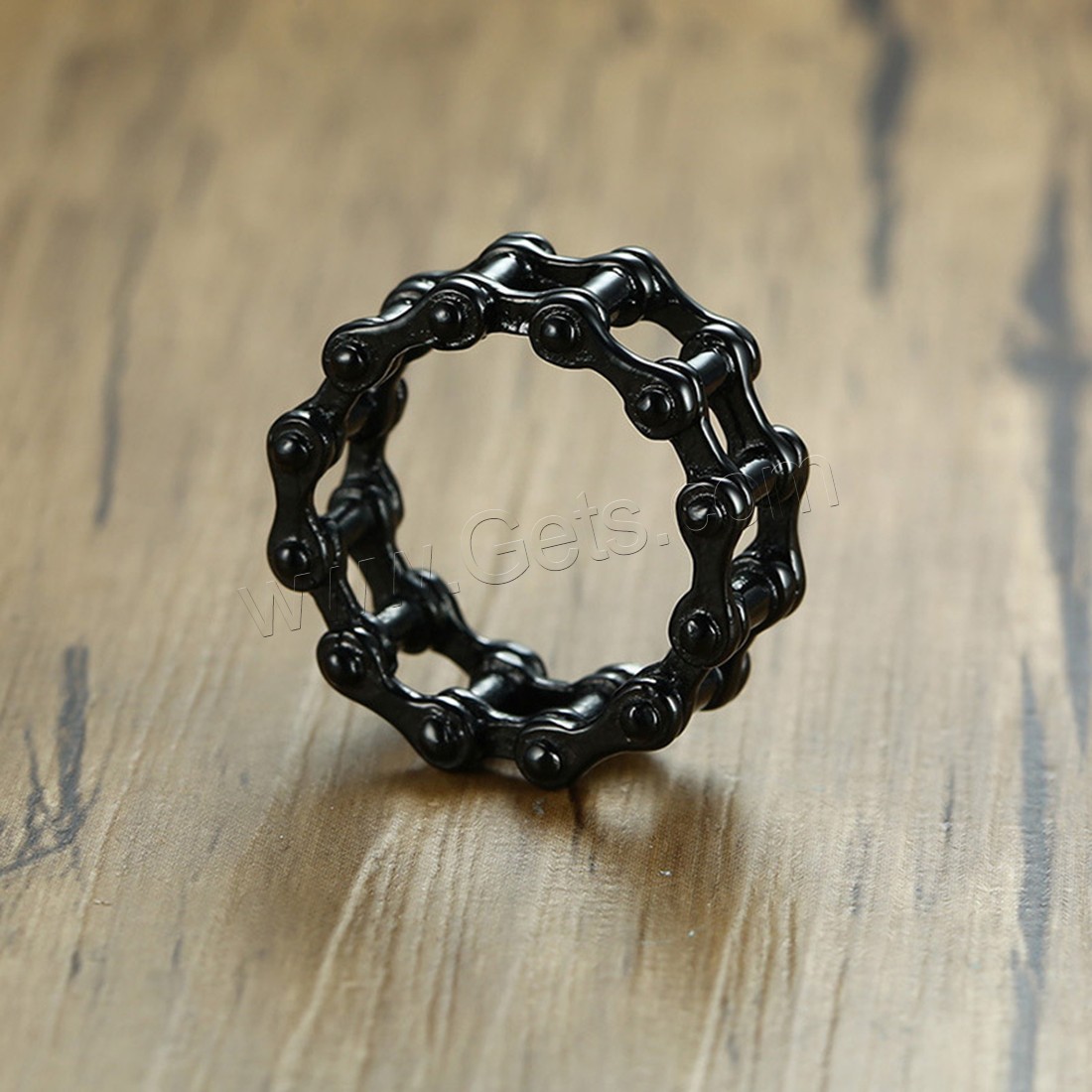 Нержавеющая сталь Человек палец кольцо, нержавеющая сталь, черный покрытием, разный размер для выбора & Мужский, 12mm, продается PC