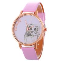 Women Wrist Watch, Leather, with zinc alloy dial & Glass, plated, adjustable & for woman Approx 5.5-6 Inch 