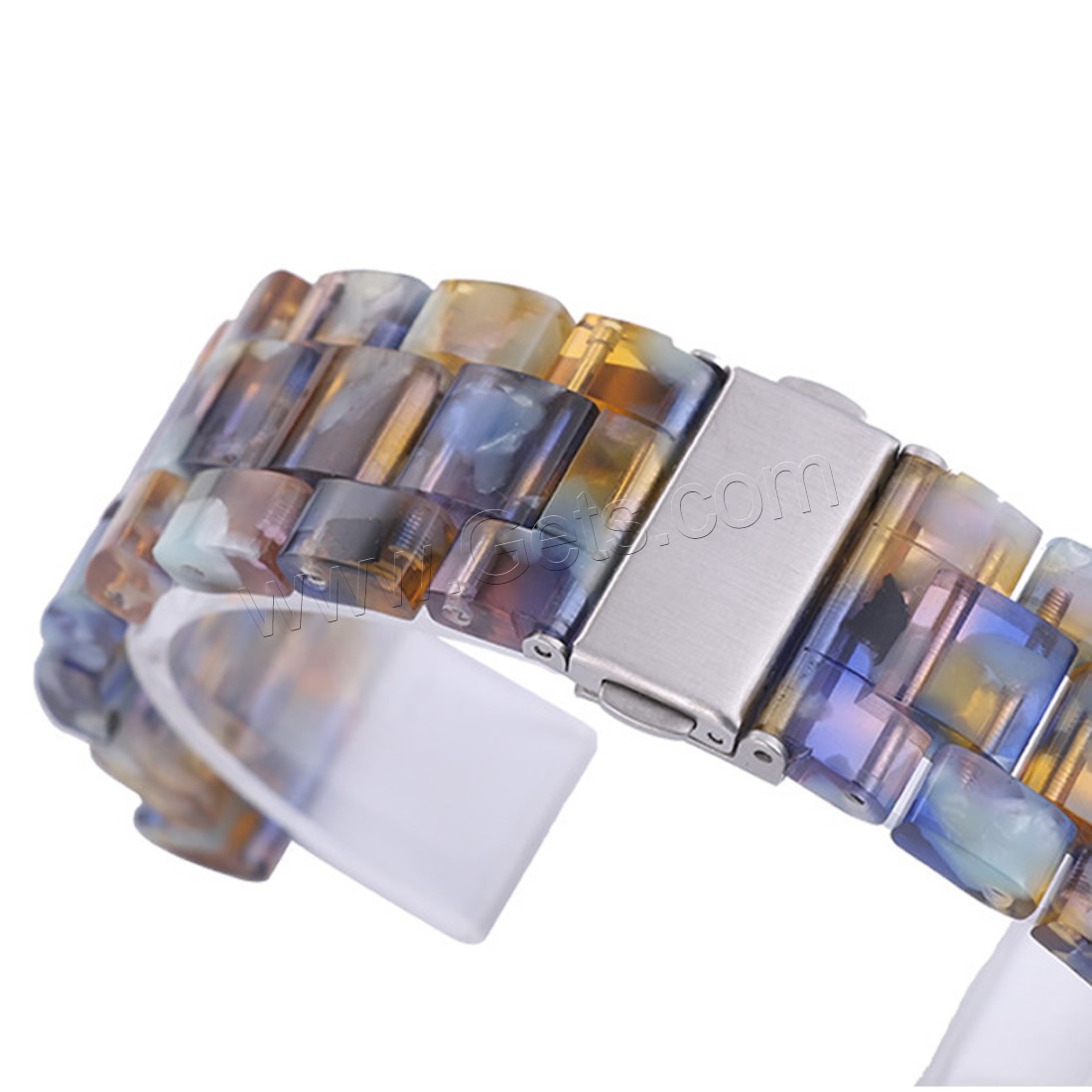 Harz Uhrband, mit Edelstahl, zu Apple Watch & unisex & verschiedene Größen vorhanden, keine, Länge:ca. 7 ZollInch, verkauft von Strang