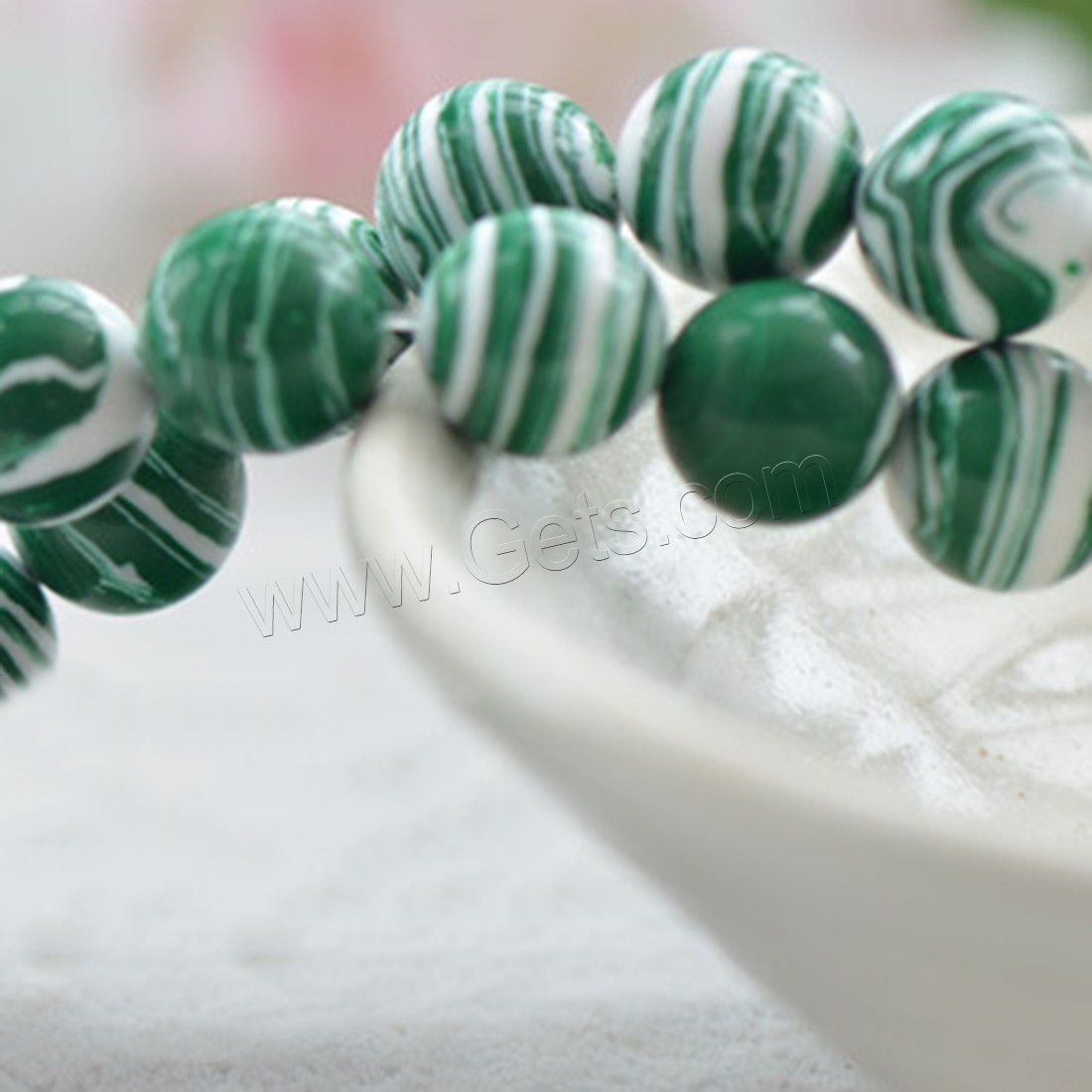 Synthetic Turquoise Beads, different size for choice, green, Length:Approx 15.7 Inch, Sold By Strand