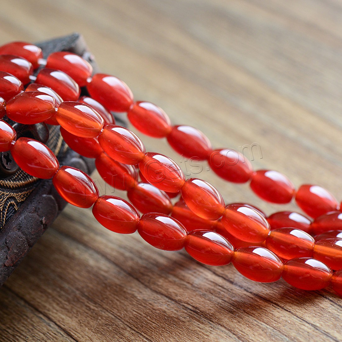 Perles Agates rouges naturelles, agate rouge, normes différentes pour le choix, rouge, Longueur:Environ 15.7 pouce, Vendu par brin