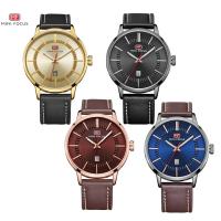 MINIFOCUS® Watch Collection, Cowhide, with zinc alloy dial & Glass & Stainless Steel, plated, adjustable & for man & waterproof 22mm Approx 10 Inch 