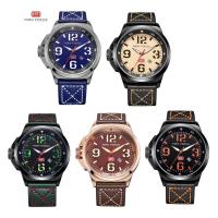 MINIFOCUS® Watch Collection, Cowhide, with zinc alloy dial & Glass & Stainless Steel, plated, adjustable & for man & waterproof Approx 10 Inch 