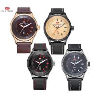 MINIFOCUS® Watch Collection, Cowhide, with zinc alloy dial & Glass & Stainless Steel, plated, adjustable & for man & waterproof 22mm Approx 9.7 Inch 