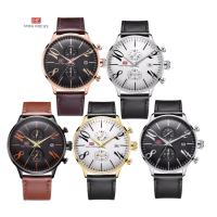 MINIFOCUS® Watch Collection, Cowhide, with zinc alloy dial & Glass & Stainless Steel, plated, adjustable & for man & waterproof Approx 9.6 Inch 