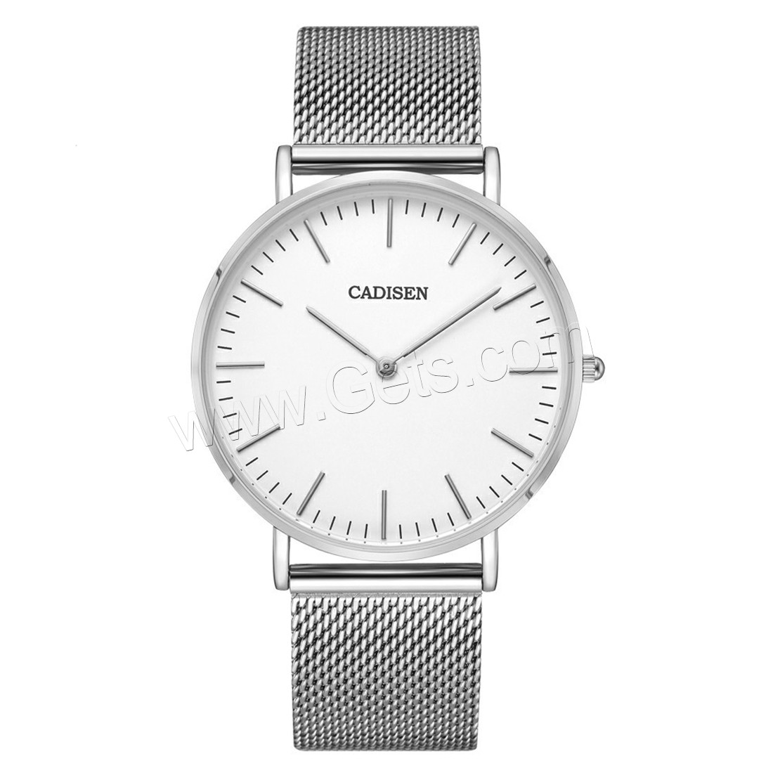 CADISEN® Men Watch, Stainless Steel, with Glass & Zinc Alloy, Japanese movement, plated, Life water resistant & Unisex & different size for choice & for couple, more colors for choice, Sold By PC