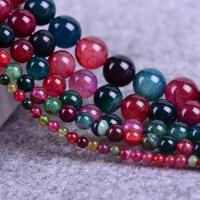Natural Rainbow Agate Beads, Round Approx 15.3 Inch 