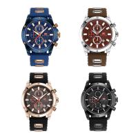MINIFOCUS® Watch Collection, Silicone, with Glass & Stainless Steel & Zinc Alloy, Chinese movement, plated, Life water resistant & adjustable & for man & luminated Approx 10 Inch 