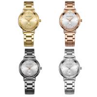 MINIFOCUS® Watch Collection, Stainless Steel, with Glass & Zinc Alloy, Japanese movement, plated, Life water resistant & for woman & with rhinestone Approx 8 Inch 