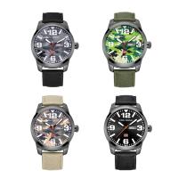MINIFOCUS® Watch Collection, Nylon, with Glass & Stainless Steel & Zinc Alloy, Japanese movement, gun black plated, Life water resistant & adjustable & for man Approx 10 Inch 