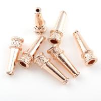 Zinc Alloy Bead Caps, Loudspeaker, real rose gold plated, lead & cadmium free Approx 1.2mm 