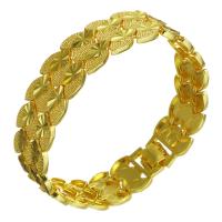 Brass Bracelets, 24K gold plated, Unisex, 16.5mm Approx 8 Inch 