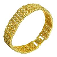 Brass Bracelets, 24K gold plated, Unisex, 16.5mm Approx 8 Inch 