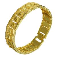 Brass Bracelets, 24K gold plated, Unisex, 16mm Approx 8 Inch 
