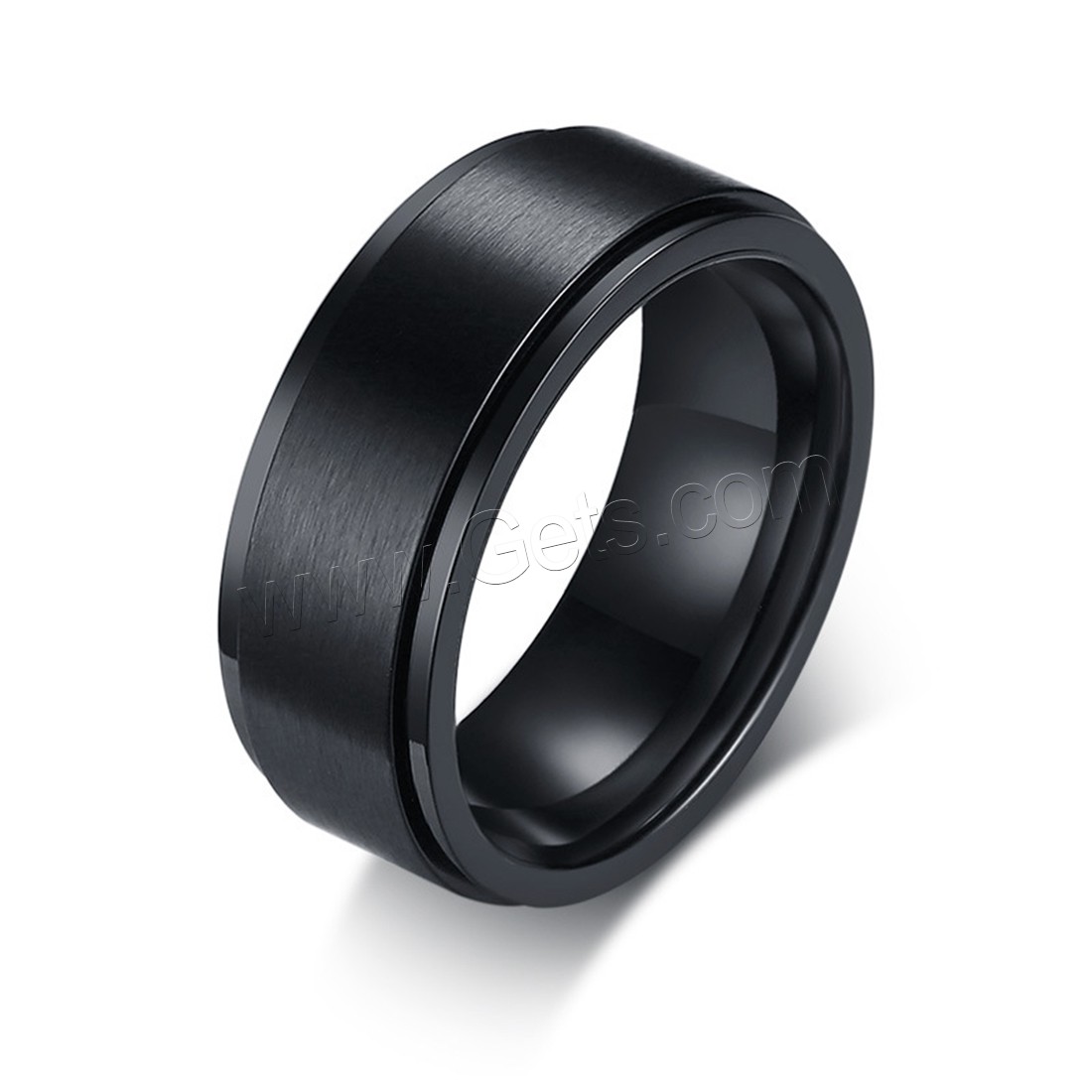 Men Stainless Steel Ring in Bulk, black ionic, different size for choice & for man, 8mm, Sold By PC