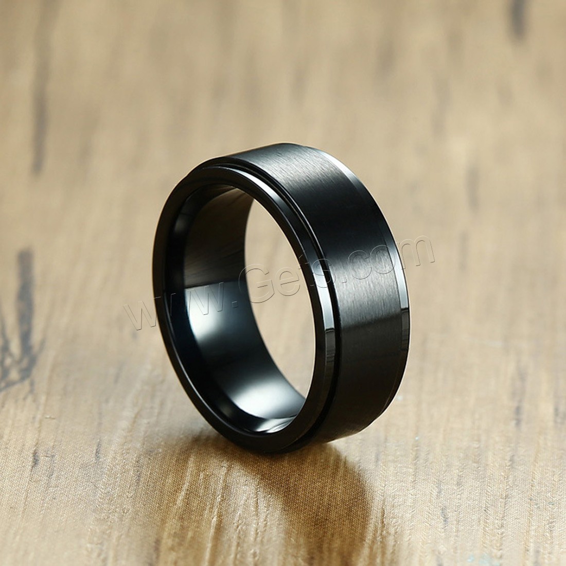 Men Stainless Steel Ring in Bulk, black ionic, different size for choice & for man, 8mm, Sold By PC