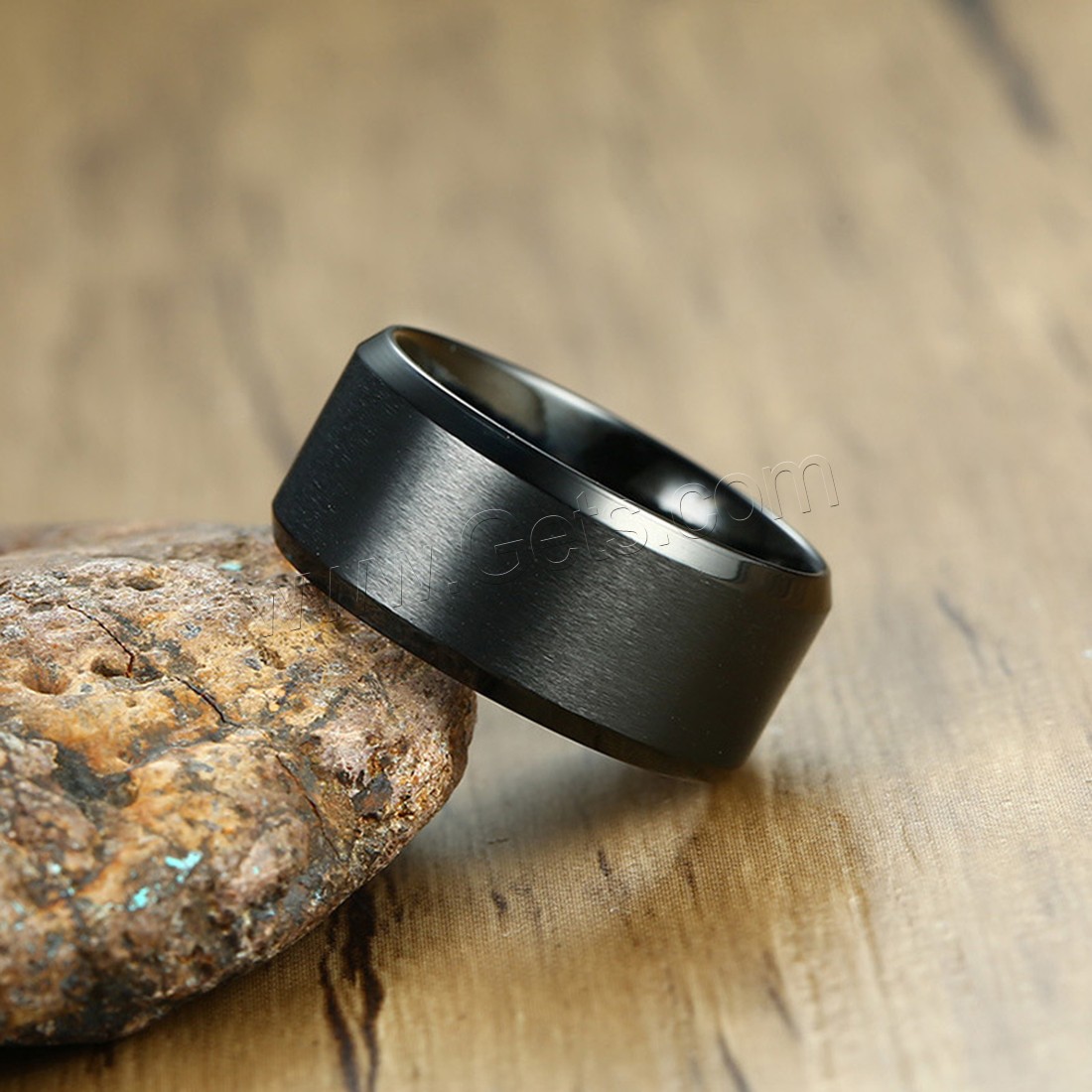 Men Stainless Steel Ring in Bulk, black ionic, different size for choice & for man, 10mm, Sold By PC