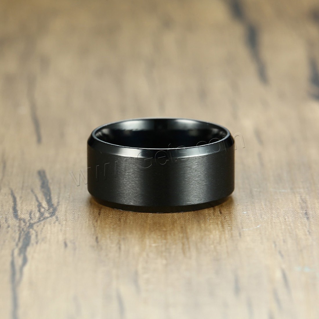 Men Stainless Steel Ring in Bulk, black ionic, different size for choice & for man, 10mm, Sold By PC
