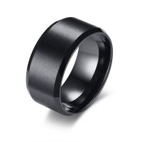 Men Stainless Steel Ring in Bulk, black ionic & for man, 10mm 