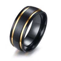 Men Stainless Steel Ring in Bulk, plated & for man, 8mm 