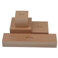 Microfiber PU Jewelry Set Box, bangle & pendant & finger ring & necklace, with Velvet box coffee color 