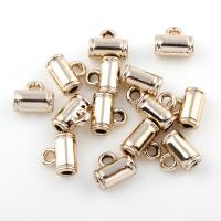 Zinklegierung Stiftöse Perlen, vergoldet, frei von Blei & Kadmium, 9x8x5mm, Bohrung:ca. 2mm, 20PCs/Tasche, verkauft von Tasche