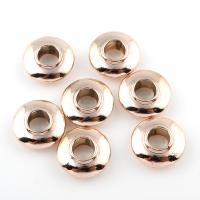 Zink Legierung großes Loch Perlen, Zinklegierung, vergoldet, frei von Blei & Kadmium, 14.5x5mm, Bohrung:ca. 4.5mm, 20PCs/Tasche, verkauft von Tasche