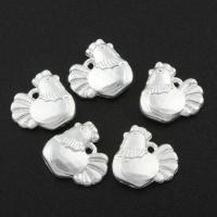 Zinc Alloy Animal Pendants, Chicken, silver color plated, lead & cadmium free Approx 0.8mm 